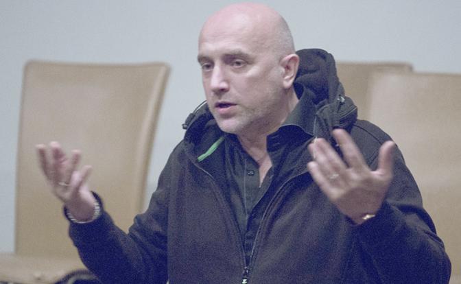 На фото: председатель партии «За Правду», шеф-редактор «Свободной прессы» Захар Прилепин