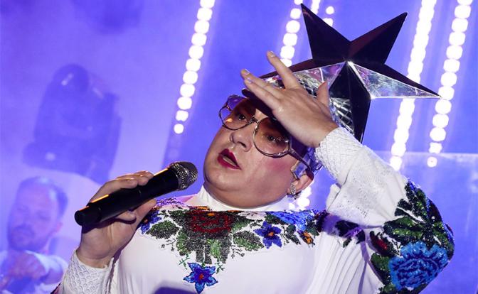 На фото: артист Андрей Данилко (Верка Сердючка)