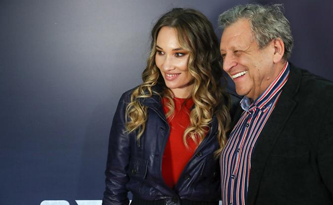 На фото: создатель детского юмористического киножурнала "Ералаш", режиссер Борис Грачевский и его супруга актриса Екатерина Белоцерковская