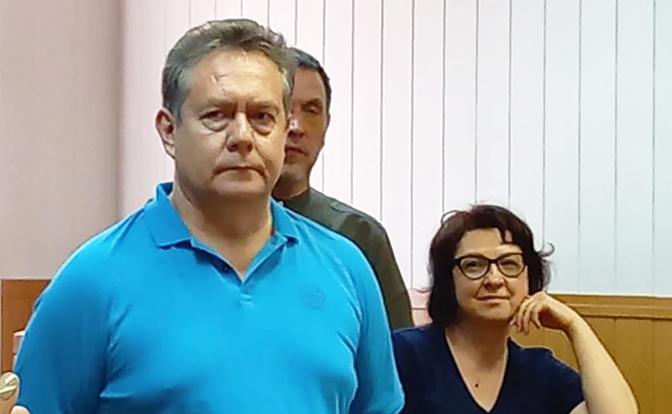 На фото: лидер движения "За новый социализм" Николай Платошкин во время оглашения приговора в Гагаринском суде