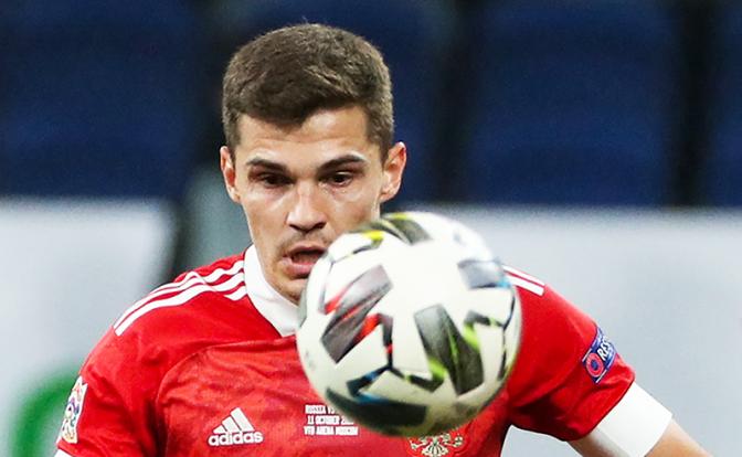 На фото: игрок московского «Спартака» Роман Зобнин