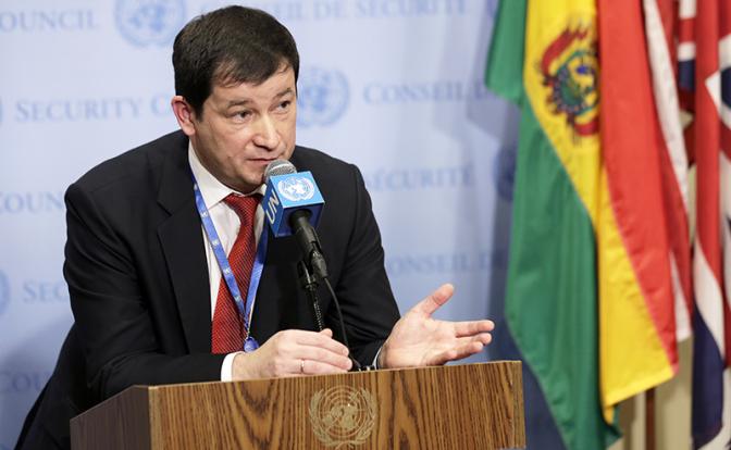 На фото: заместитель постоянного представителя РФ при ООН Дмитрий Полянский