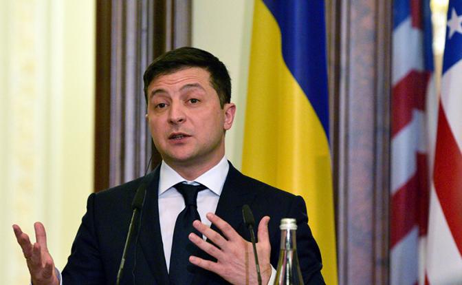 На фото: президент Украины Владимир Зеленский