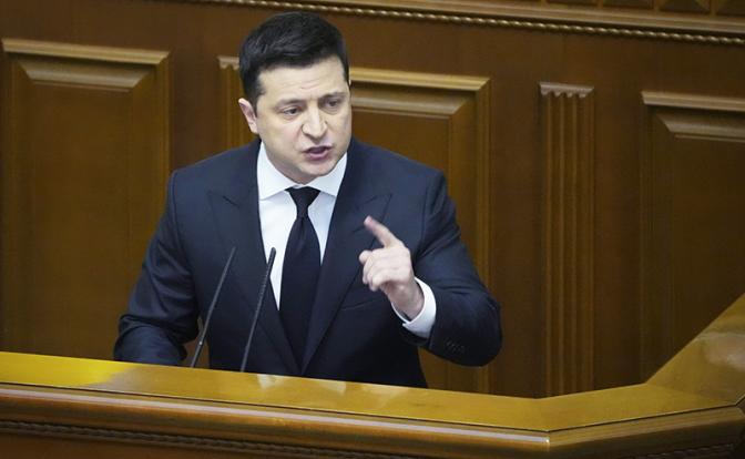 На фото: президент Украины Владимир Зеленский