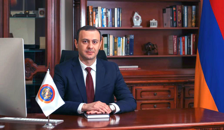 На фото: секретарь Совбеза Армении Армен Григорян