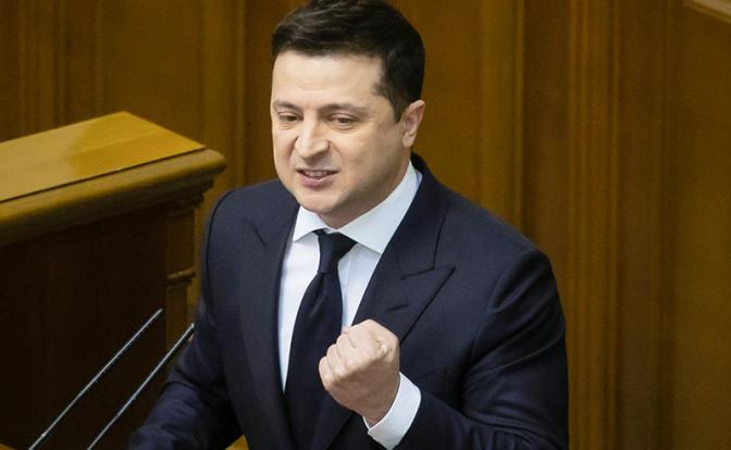 На фото: президент Украины Владимир Зеленский