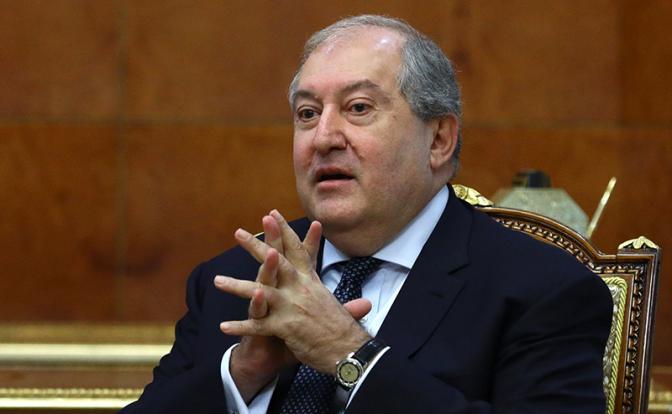 На фото: президент Армении Армен Саркисян