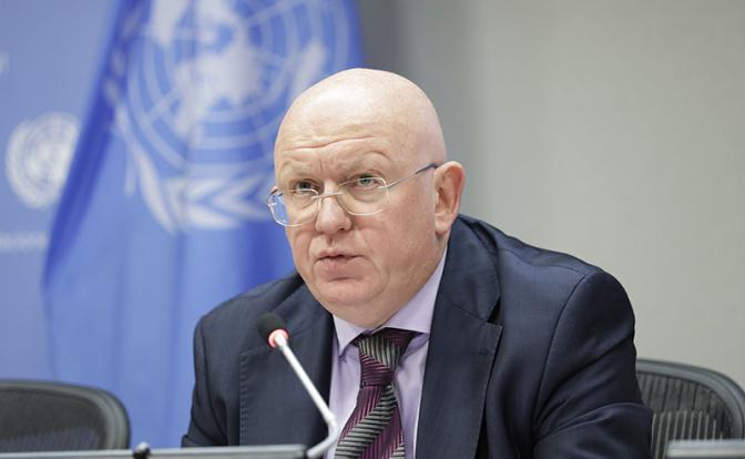 На фото: постоянный представитель России при ООН Василий Небензя.