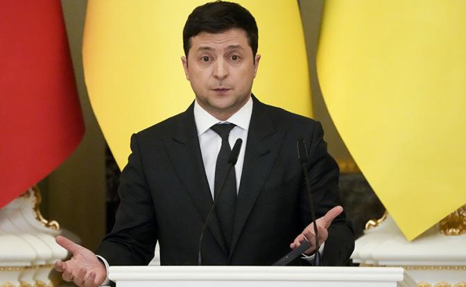 На фото: президент Украины Владимир Зеленский