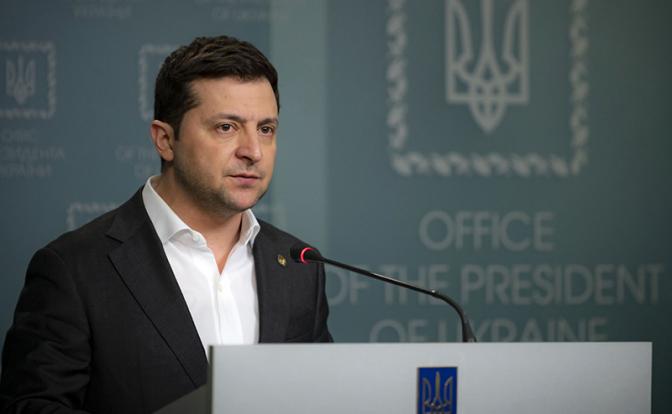 На фото: президент Украины Владимир Зеленский