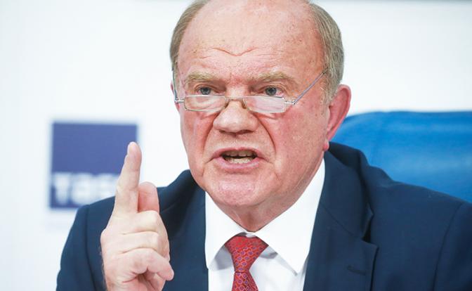 На фото: председатель ЦК КПРФ, руководитель фракции КПРФ в Госдуме Геннадий Зюганов.