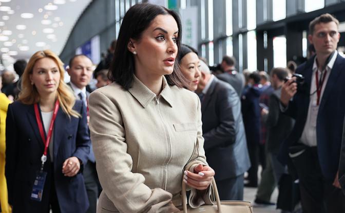 На фото: заместитель генерального директора АО "Газпром-медиа холдинг", управляющий директор "Газпром-медиа развлекательное телевидение" Тина Канделаки