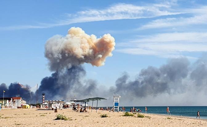 На фото: вид на поселок Новофедоровка, где произошли взрывы.