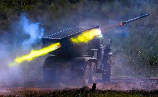 На фото: РСЗО "Торнадо-Г"