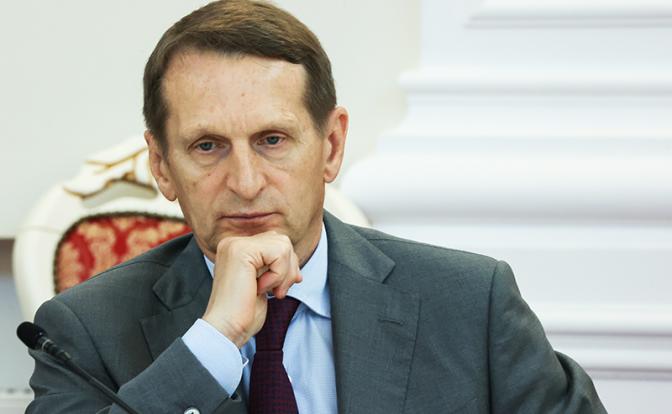 На фото: директор Службы внешней разведки Сергей Нарышкин.