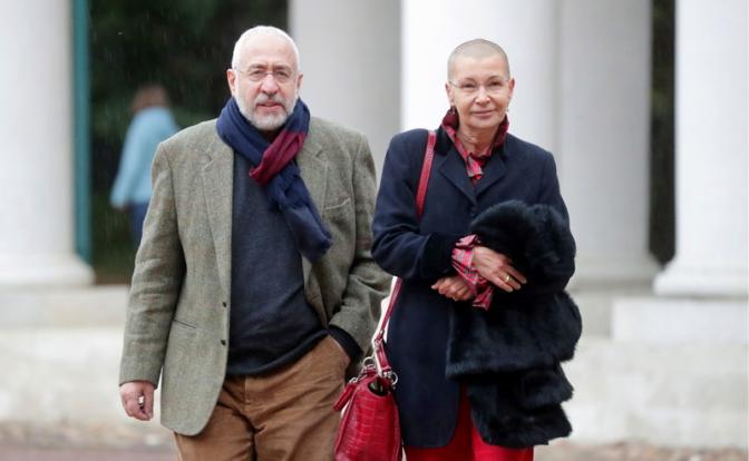 На фото: телеведущий Николай Сванидзе с супругой Мариной