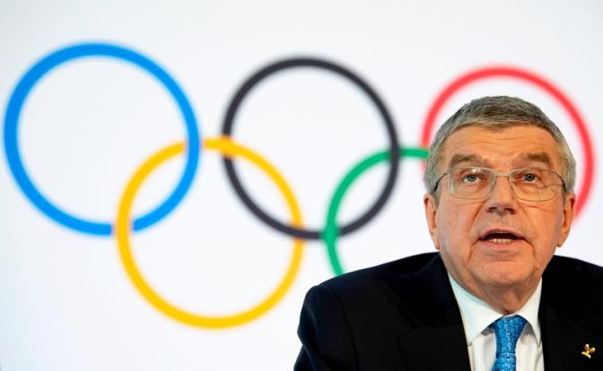 На фото: глава Международного олимпийского комитета (МОК) Томас Бах