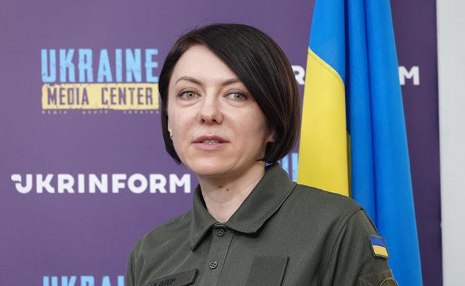 На фото: заместитель министра обороны Украины Анна Маляр