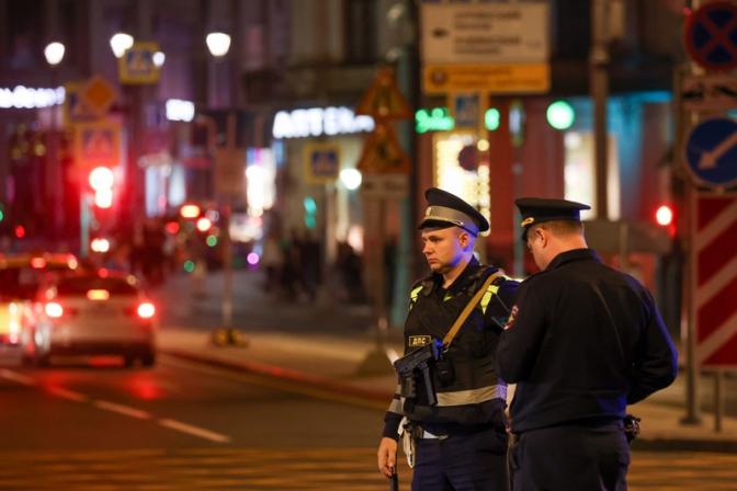 На фото: обстановка в Москве.