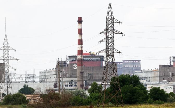 На фото: вид на Запорожская АЭС