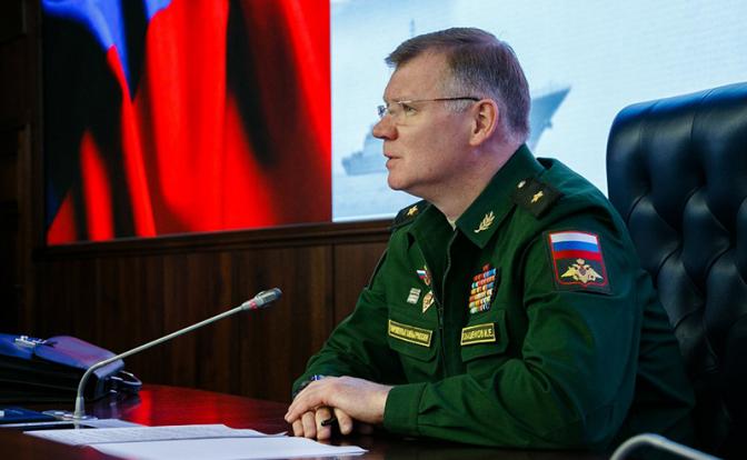 На фото: официальный представитель Минобороны Игорь Конашенков.