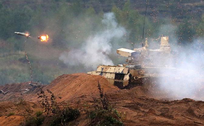 На фото: российская боевая машина поддержки танков "Терминатор"