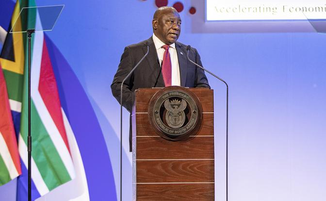 На фото: президент ЮАР Сирил Рамафоса