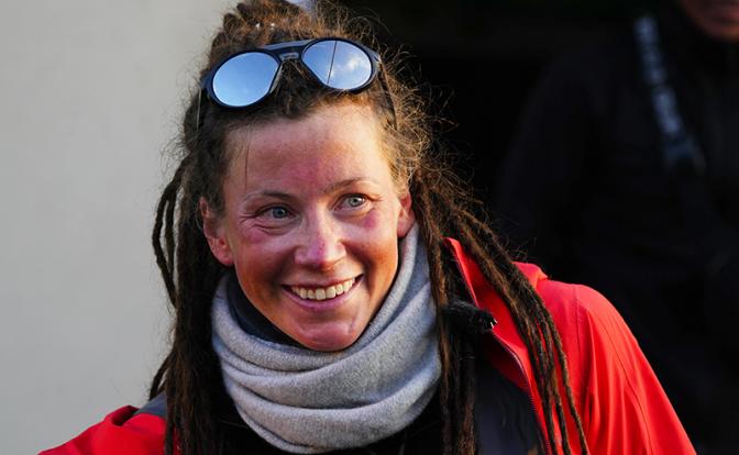 На фото: альпинистка Кристин Харила