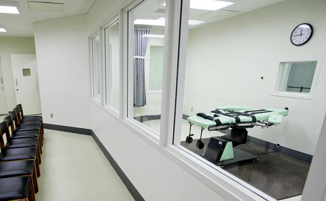 На фото: камера исполнения приговоров к смертной казни в исправительном учреждении, США.