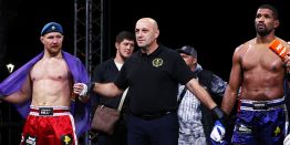 Чётко в подбородок! Минееву хватило одного плотного удара, чтобы нокаутировать Рафаэля Карвальо