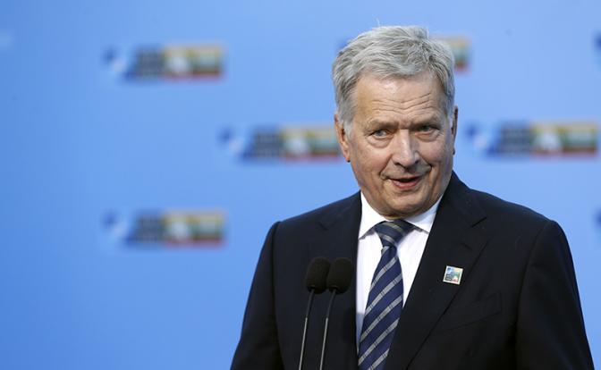 На фото: президент Финляндии Саули Ниинистё