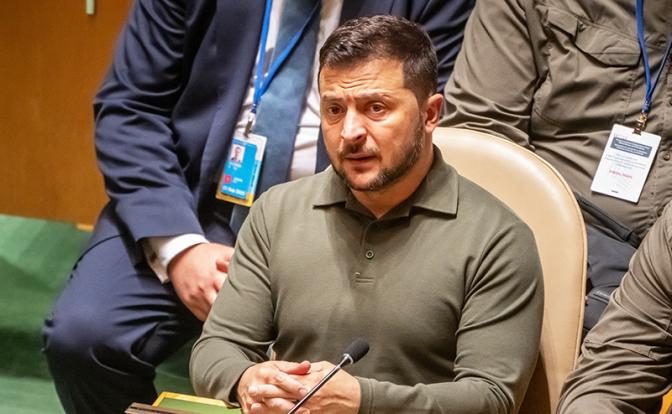 На фото: президент Украины Владимир Зеленский