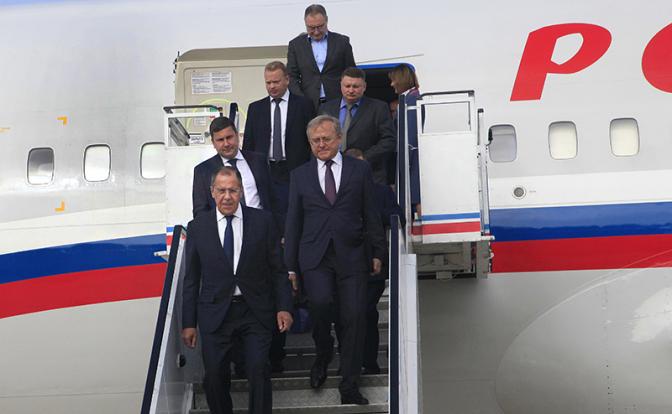 На фото: глава МИД РФ Сергей Лавров во время одного из официальных визитов в Северную Корею