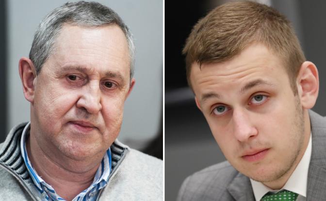 На фото слева направо: депутаты Госдумы Вадим Белоусов («Справедливая Россия — За правду») и Василий Власов (ЛДПР)