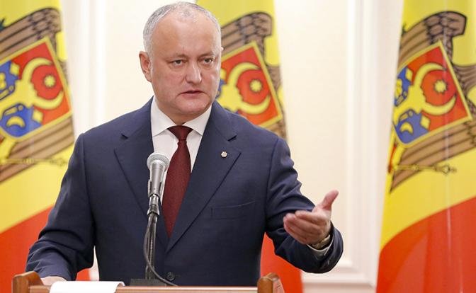 На фото: лидер оппозиционной Партии социалистов Игорь Додон.