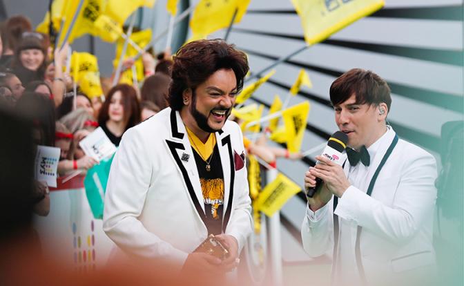 На фото: певец Филипп Киркоров и телеведущий Максим Галкин (слева направо), 2017 год