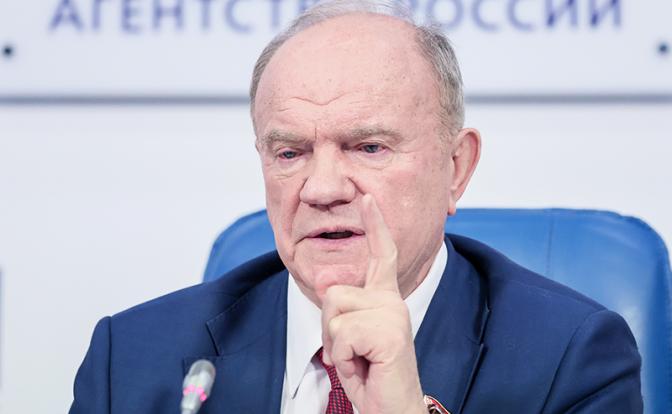 На фото: лидер КПРФ Геннадий Зюганов 