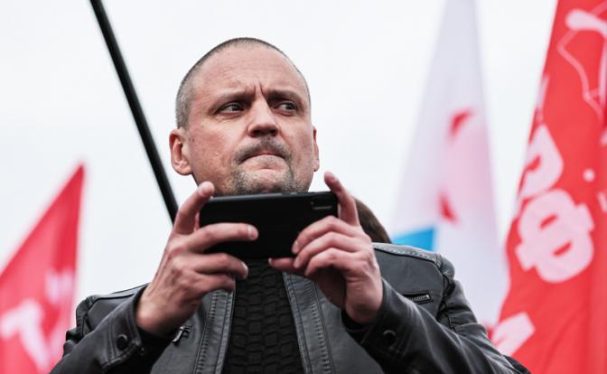 На фото: координатор движения "Левый фронт" Сергей Удальцов