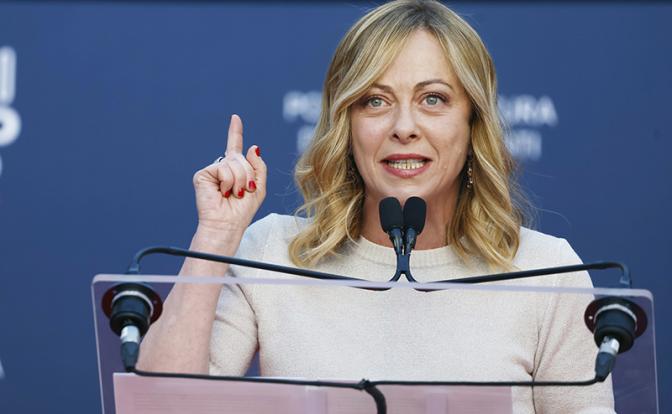 На фото: премьер-министр Италии Джорджа Мелони