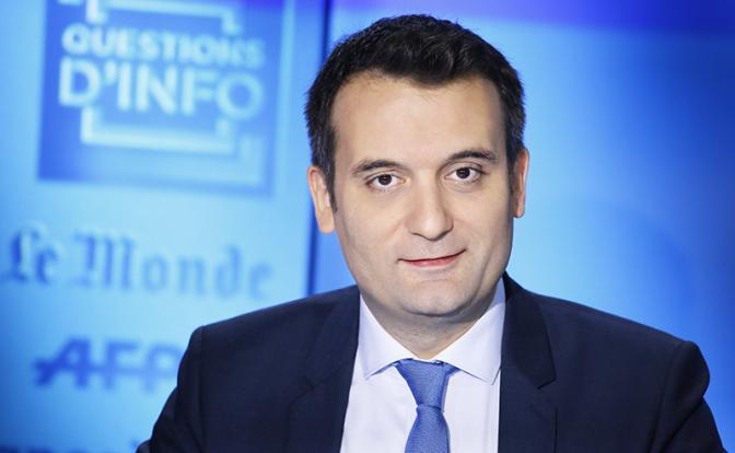 На фото: французский политик Флориан Филиппо