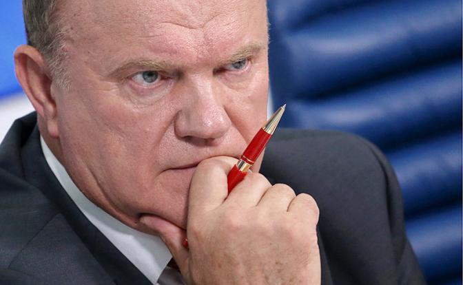 На фото: лидер КПРФ Геннадий Зюганов 