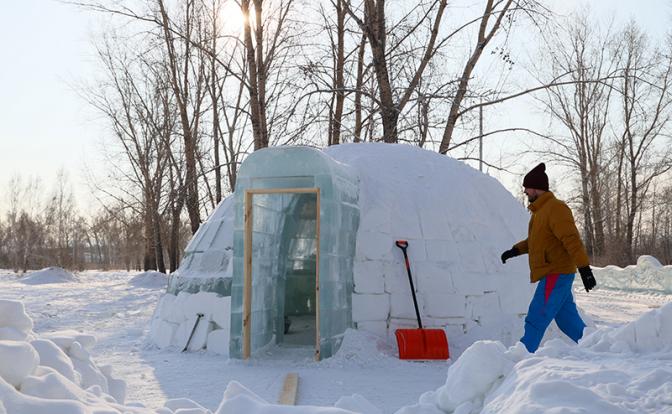Российские ученые разработали новый метод строительства из снега