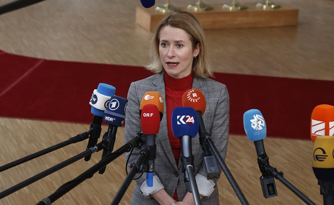 На фото: премьер-министр Эстонии Кая Каллас