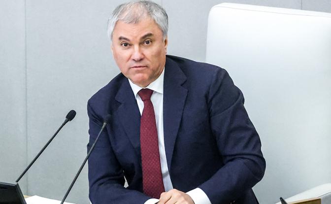 На фото: председатель Госдумы Вячеслав Володин.