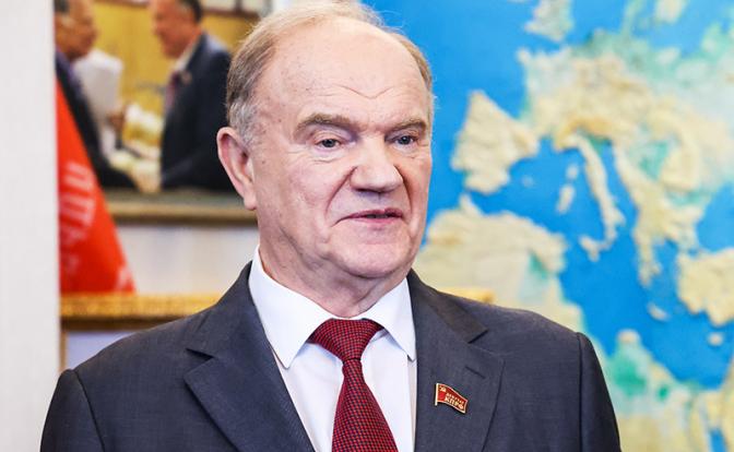 На фото: лидер КПРФ Геннадий Зюганов