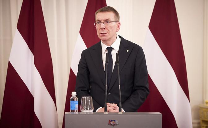 На фото: президент Латвии Эдгарс Ринкевичс