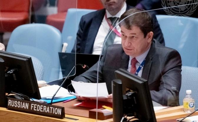 На фото: первый заместитель постпреда России при ООН Дмитрий Полянский