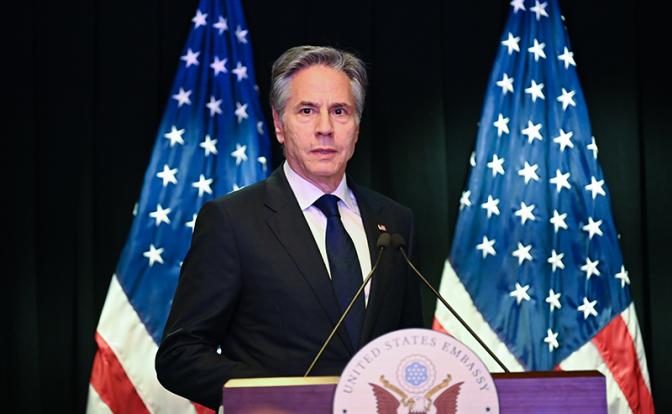 На фото: госсекретарь СЩА Энтони Блинкен