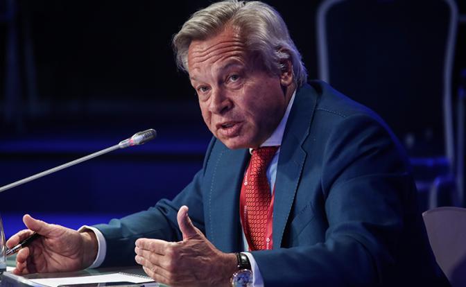 На фото: член верхней палаты российского парламента Алексей Пушков.