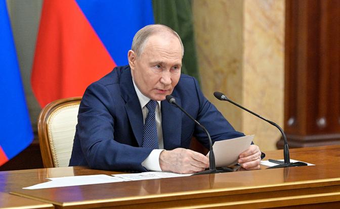 На фото: президент РФ Владимир Путин